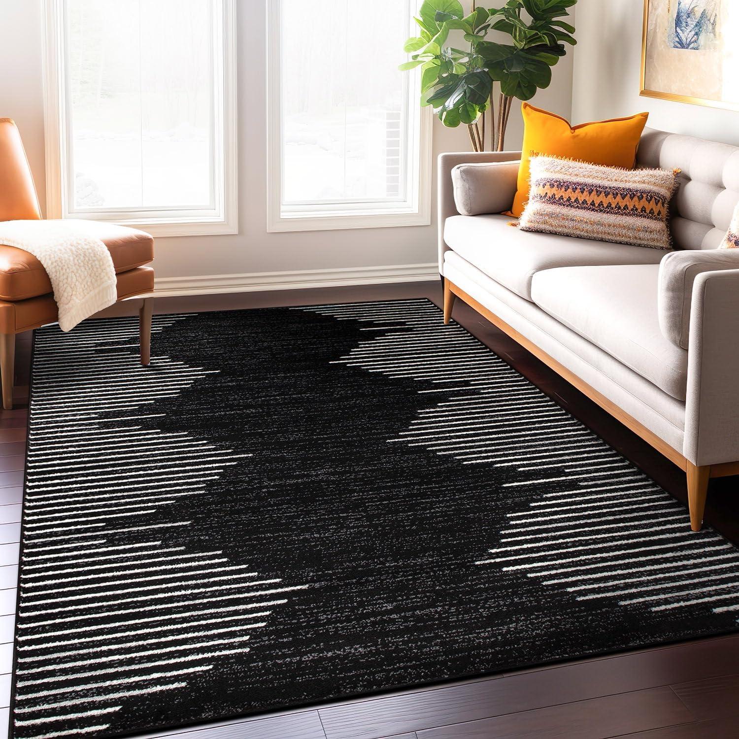 World Rug Gallery Bohemian Stripe Area Rug