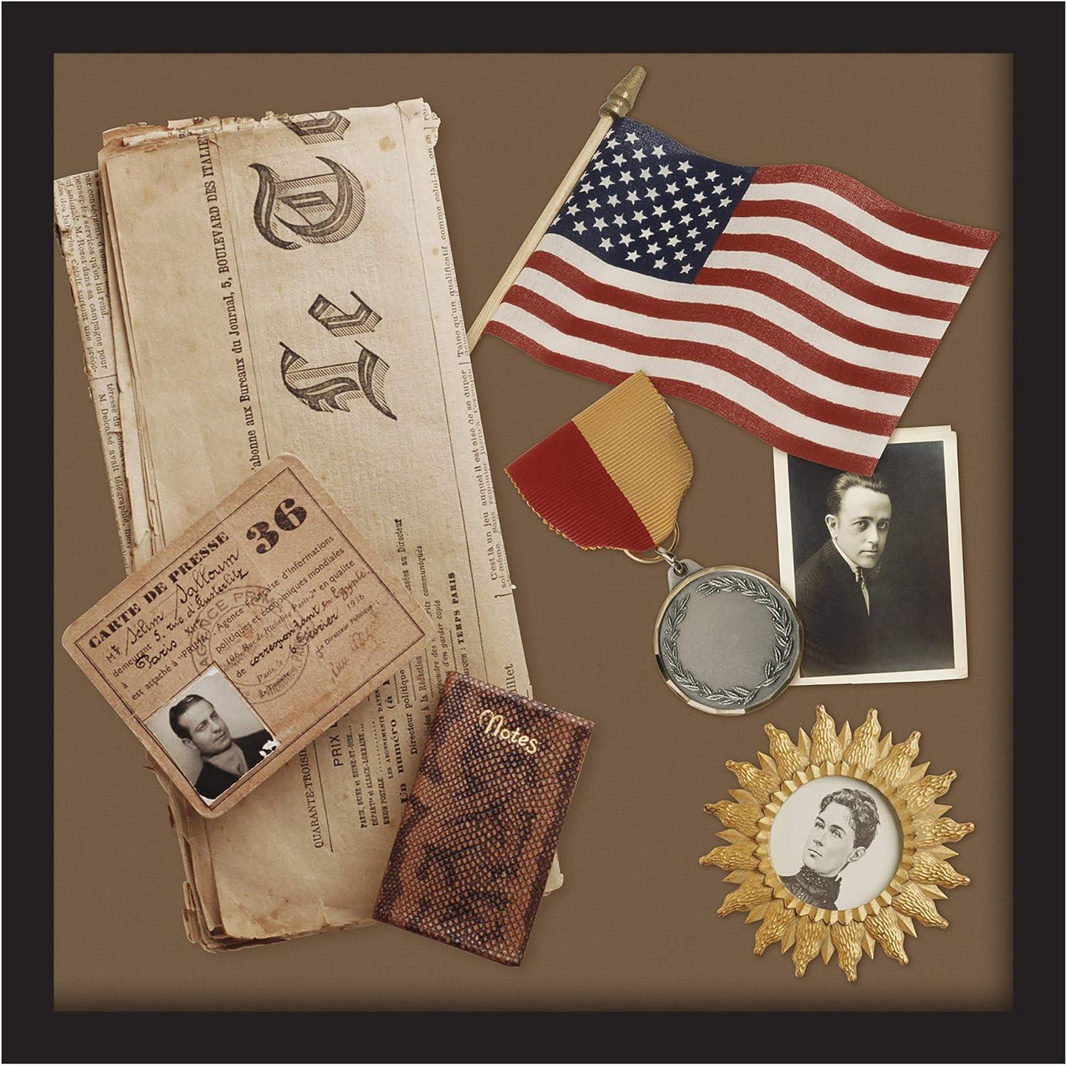Black Wood 12.75 x 12.75 Shadow Box Frame