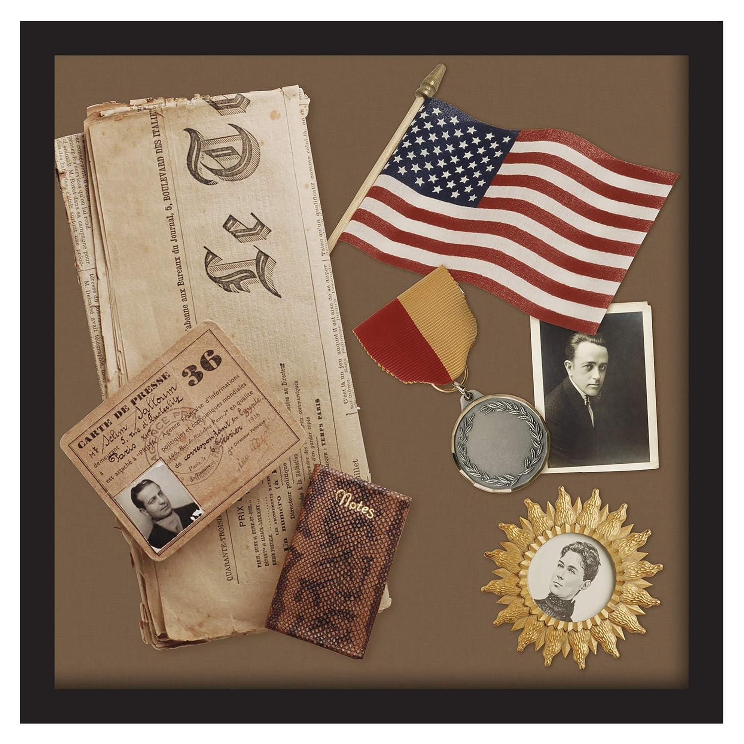 Black Wood 12.75 x 12.75 Shadow Box Frame