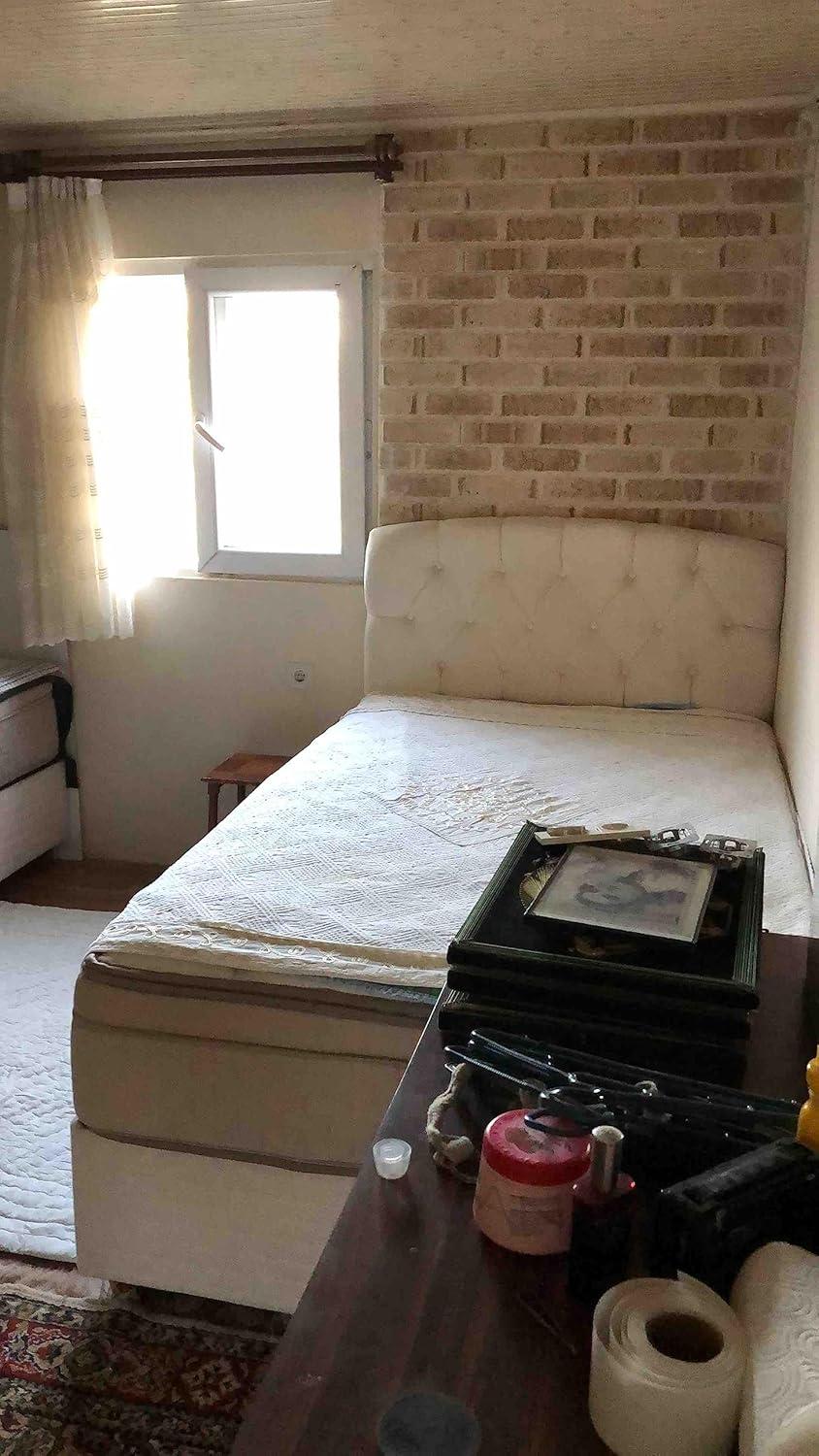 UPP Ultimate Premium Products 3D Brick Effect Wall Panels - Lightweight Styrofoam - Set of 9 Large Panels (20"x40") Covers 48 sq ft - Apply with Wall Adhesive - DIY Home Wall Cladding