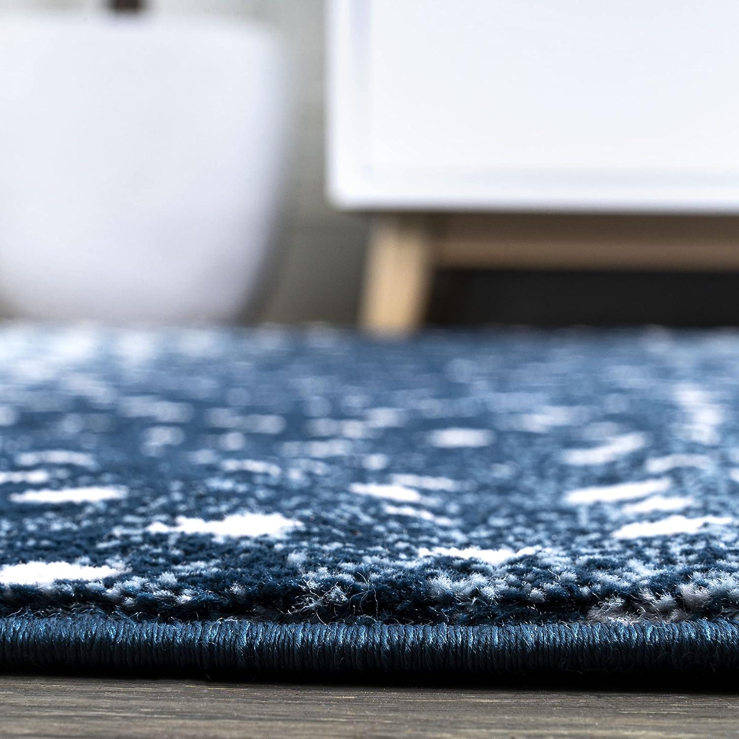 3'x 5' Antelope Modern Animal Area Rug, Navy/Cream - JONATHAN Y