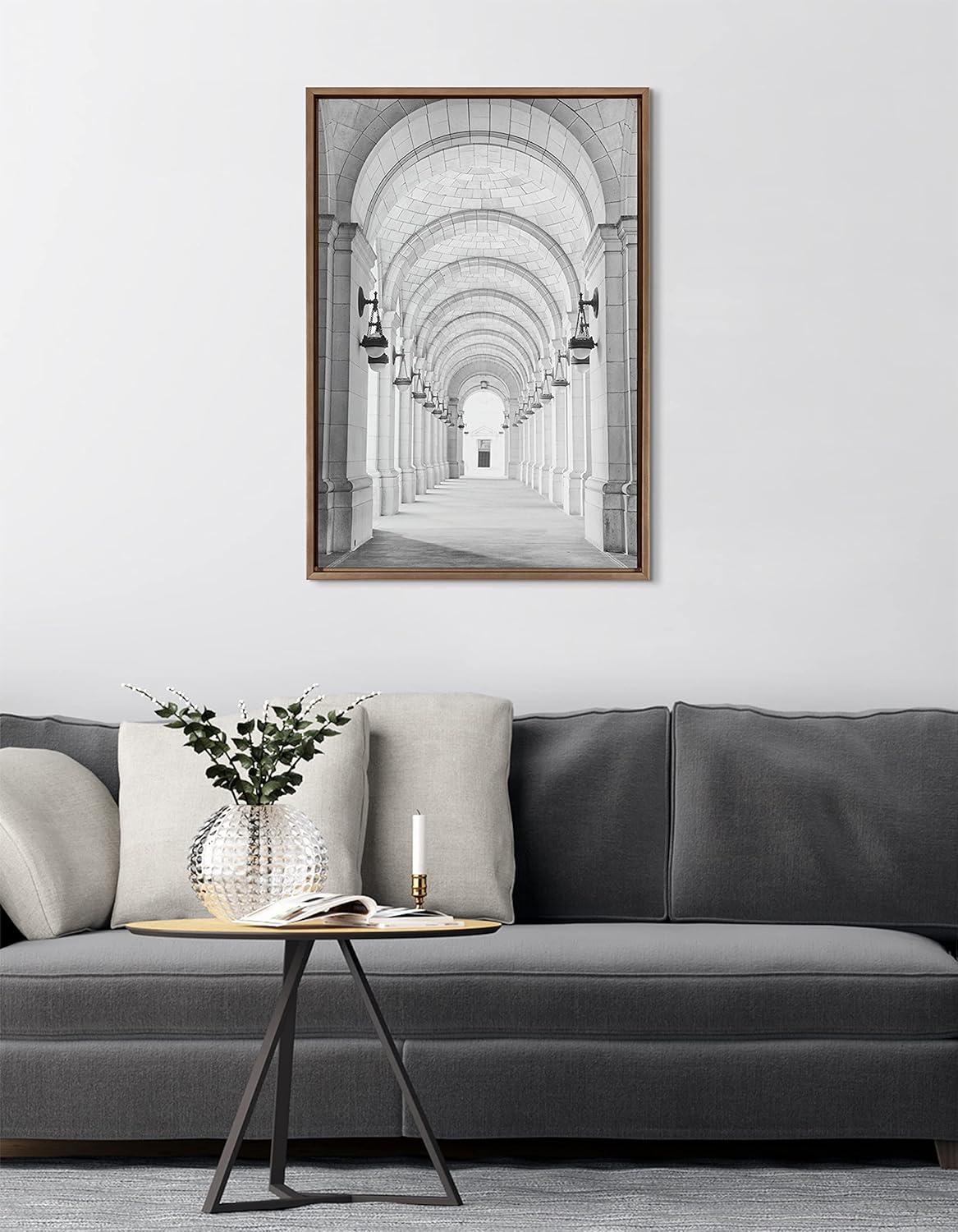 Kate and Laurel Sylvie Union Station Framed Canvas by Golie