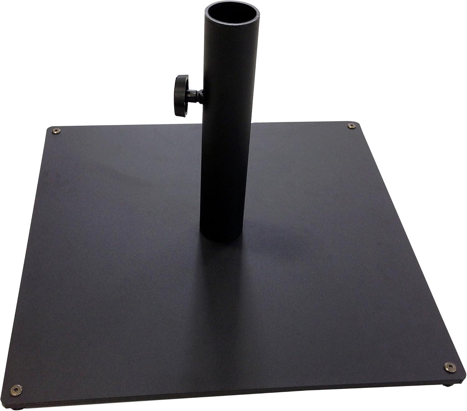 Black Heavy Duty Steel Plate Umbrella Base, 36 lbs