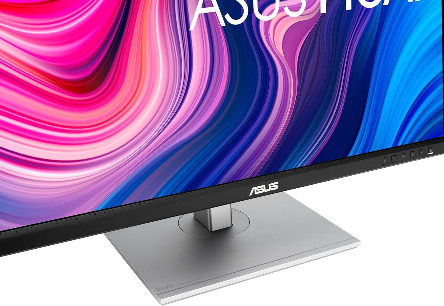 ASUS ProArt PA278CV Professional Monitor – 27", IPS, QHD (2560 x 1440), 100% sRGB, 100% Rec. 709, Color Accuracy ΔE < 2, Calman Verified, USB-C, DisplayPort Daisy-chaining, ProArt Preset,  Ergo Stand