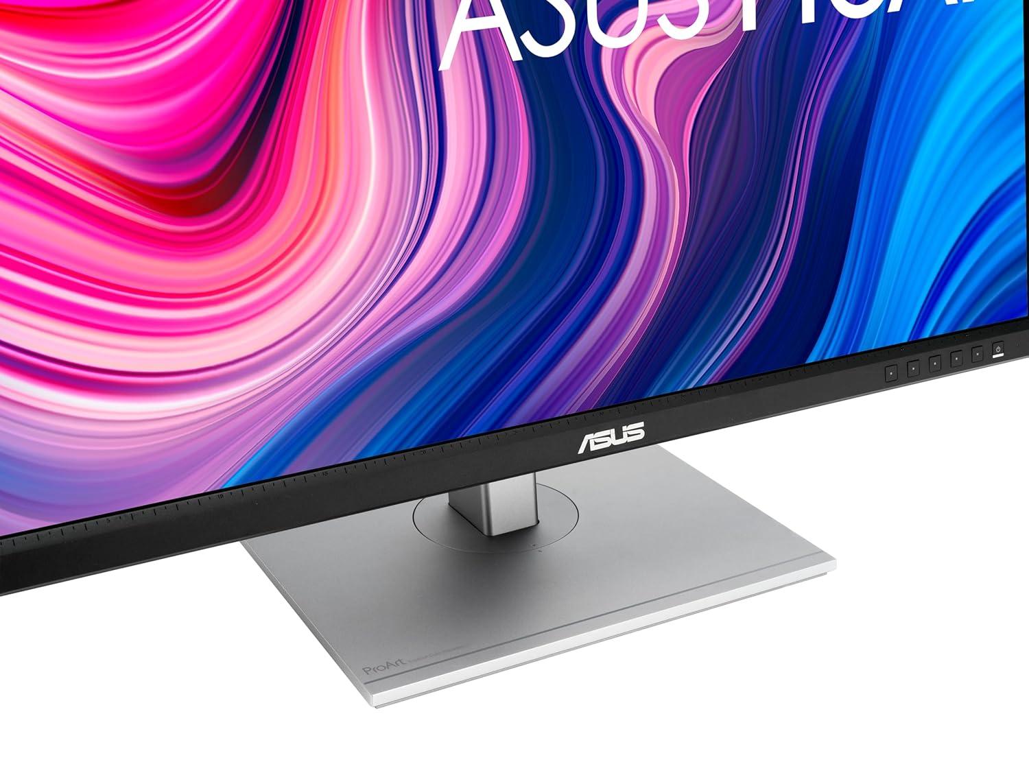 ASUS ProArt PA278CV Professional Monitor – 27", IPS, QHD (2560 x 1440), 100% sRGB, 100% Rec. 709, Color Accuracy ΔE < 2, Calman Verified, USB-C, DisplayPort Daisy-chaining, ProArt Preset,  Ergo Stand