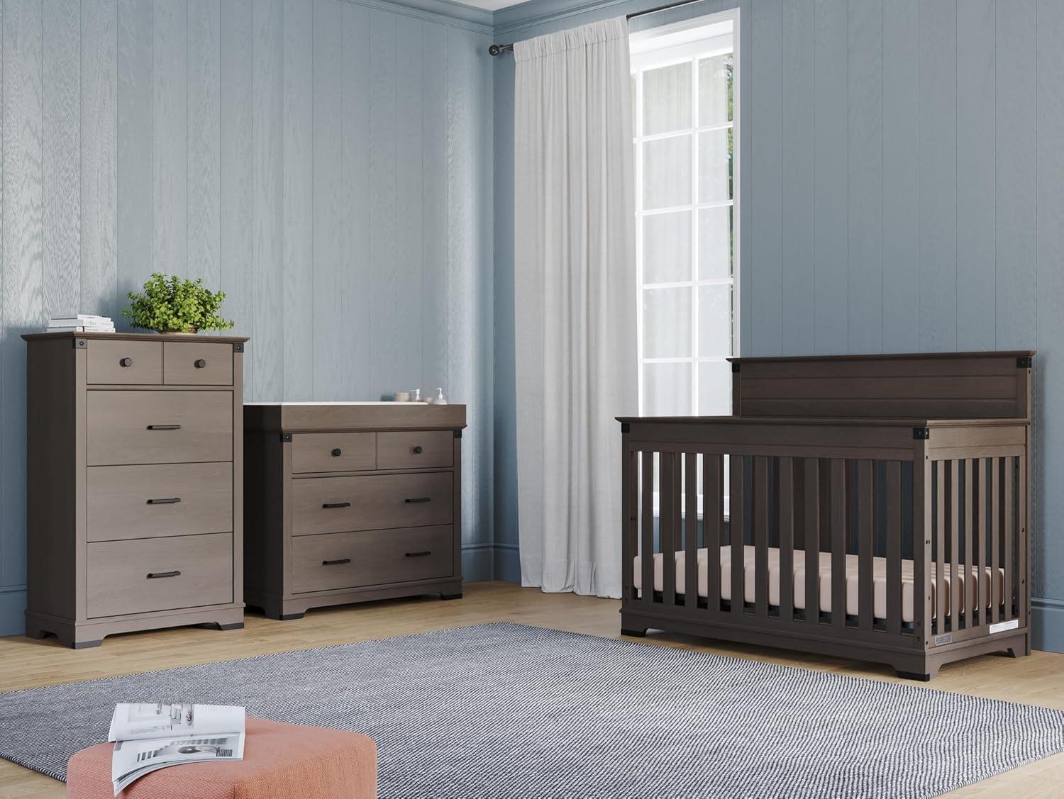 Child Craft Redmond Convertible Crib, Dresser and Dressing Kit 3-Piece Nursery Set