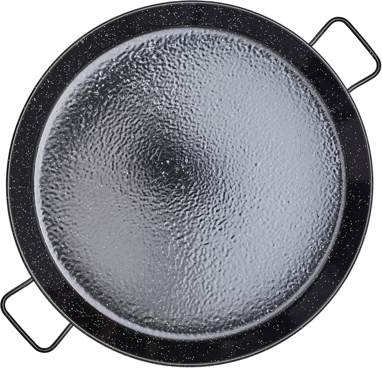 Garcima 20-inch Enameled Steel Paella Pan, Oven Safe