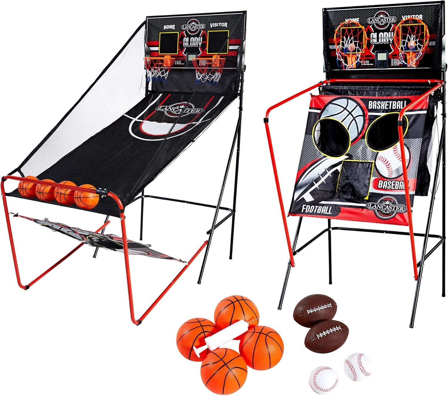 Lancaster Gaming Lancaster Gaming 2 Player Basketball Arcade Game with 3 Games Included