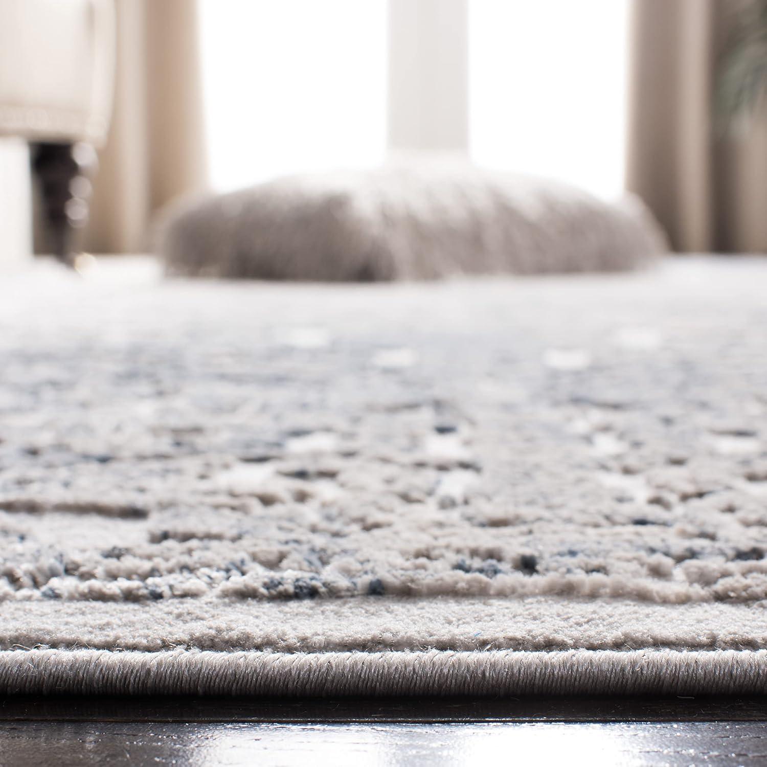 Invista INV403 Power Loomed Area Rug - Grey/Blue - 8'x10' - Safavieh.