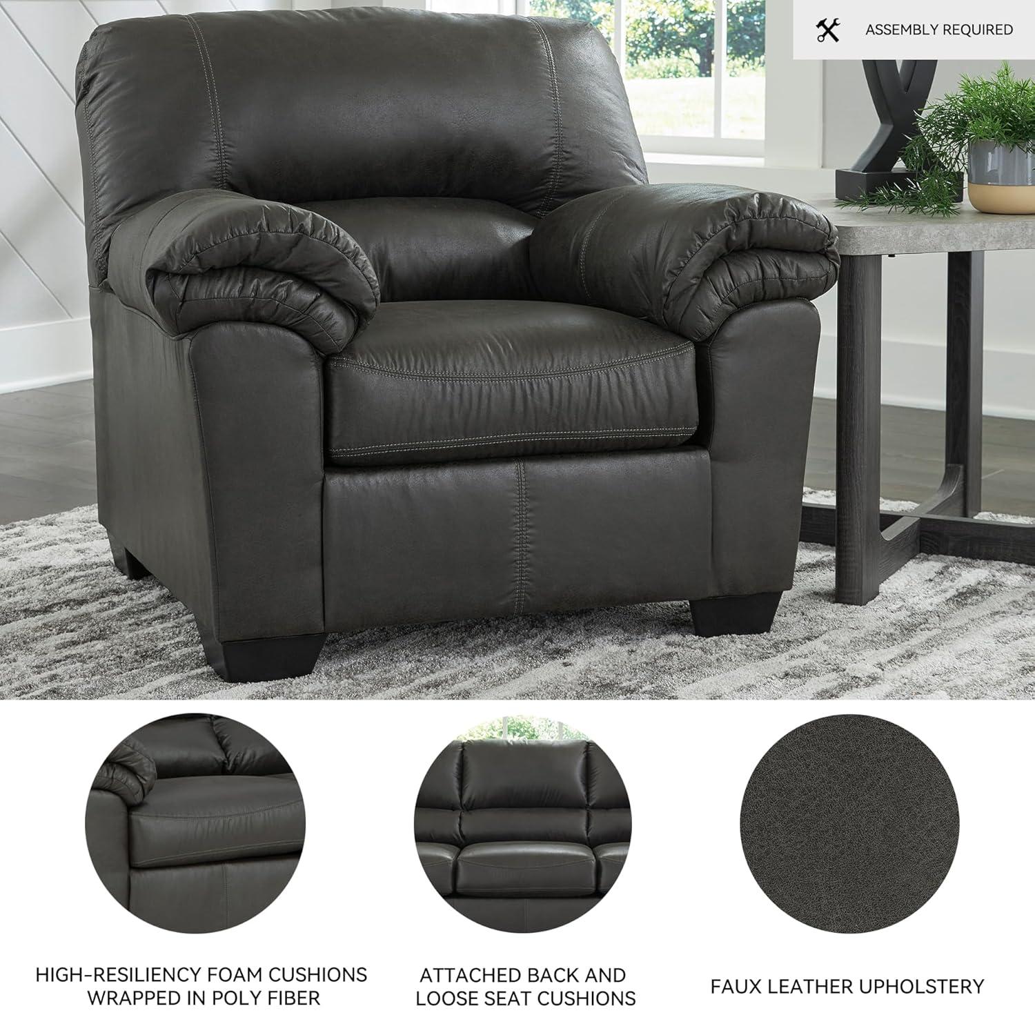 Antolin Faux Leather Armchair