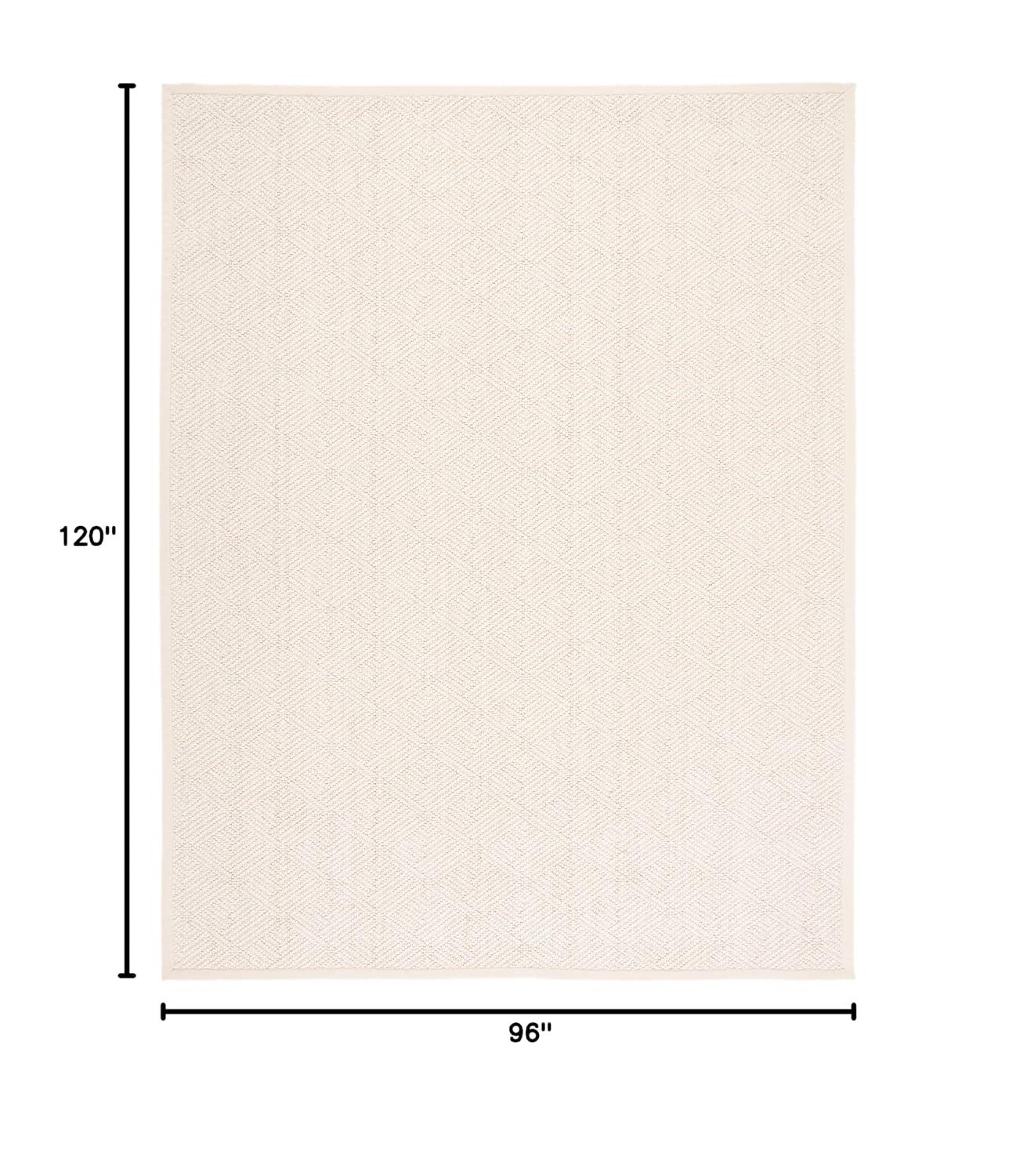 Natural Fiber NF483 Flat Weave Indoor Area Rug - Ivory - 8'x10' - Safavieh