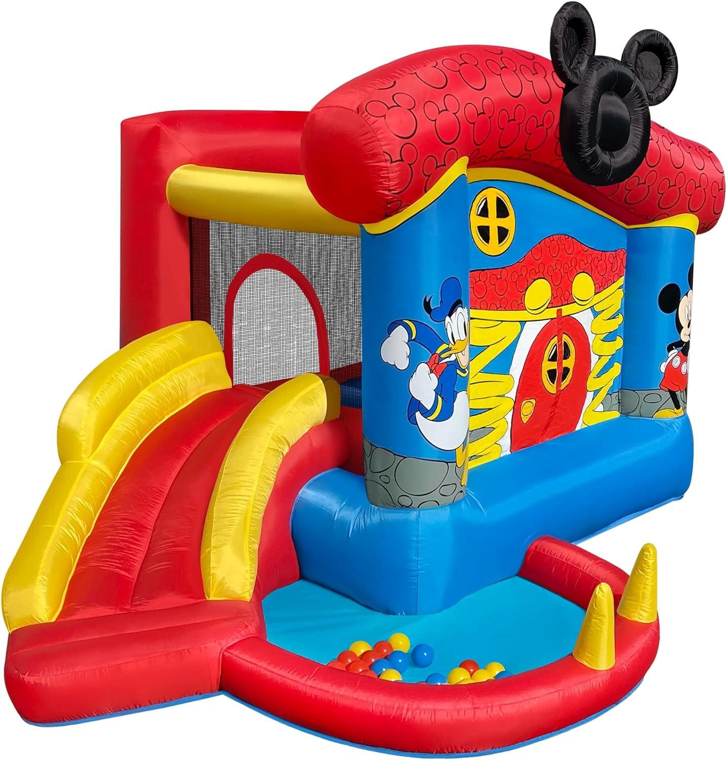 Mickey Mouse Bounce House with Slide and Ball Pit