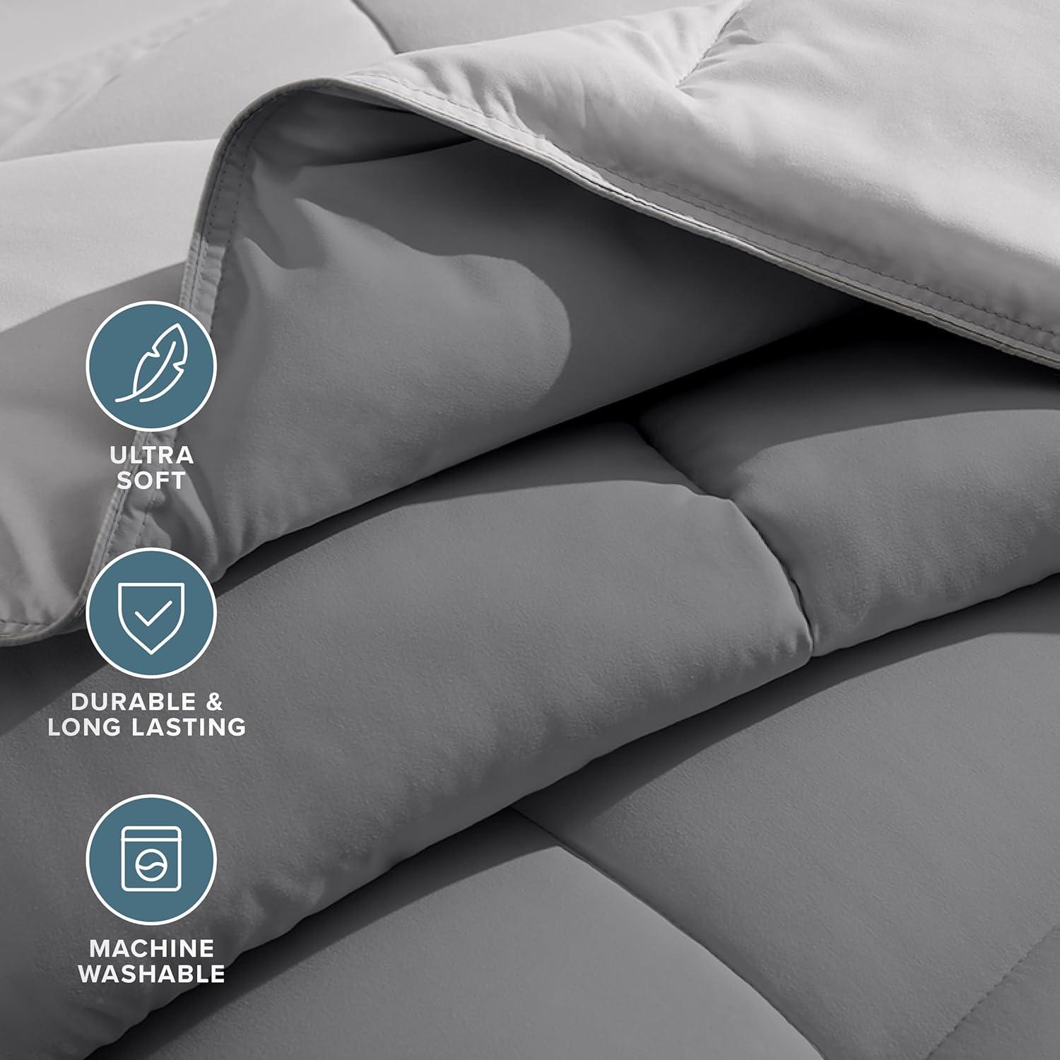 Bare Home 1800 Premium Microfiber Reversible Bed-In-A-Bag