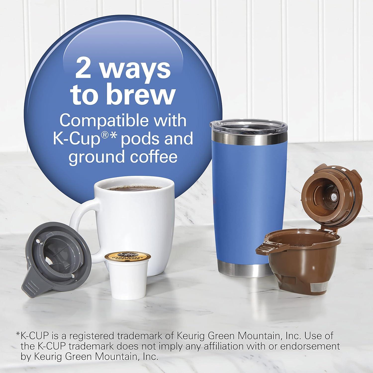 Hamilton Beach Single-Serve Coffee Maker 49901: K-Cup Compatible, 6 Cup Capacity, 1400W, Black, Electric