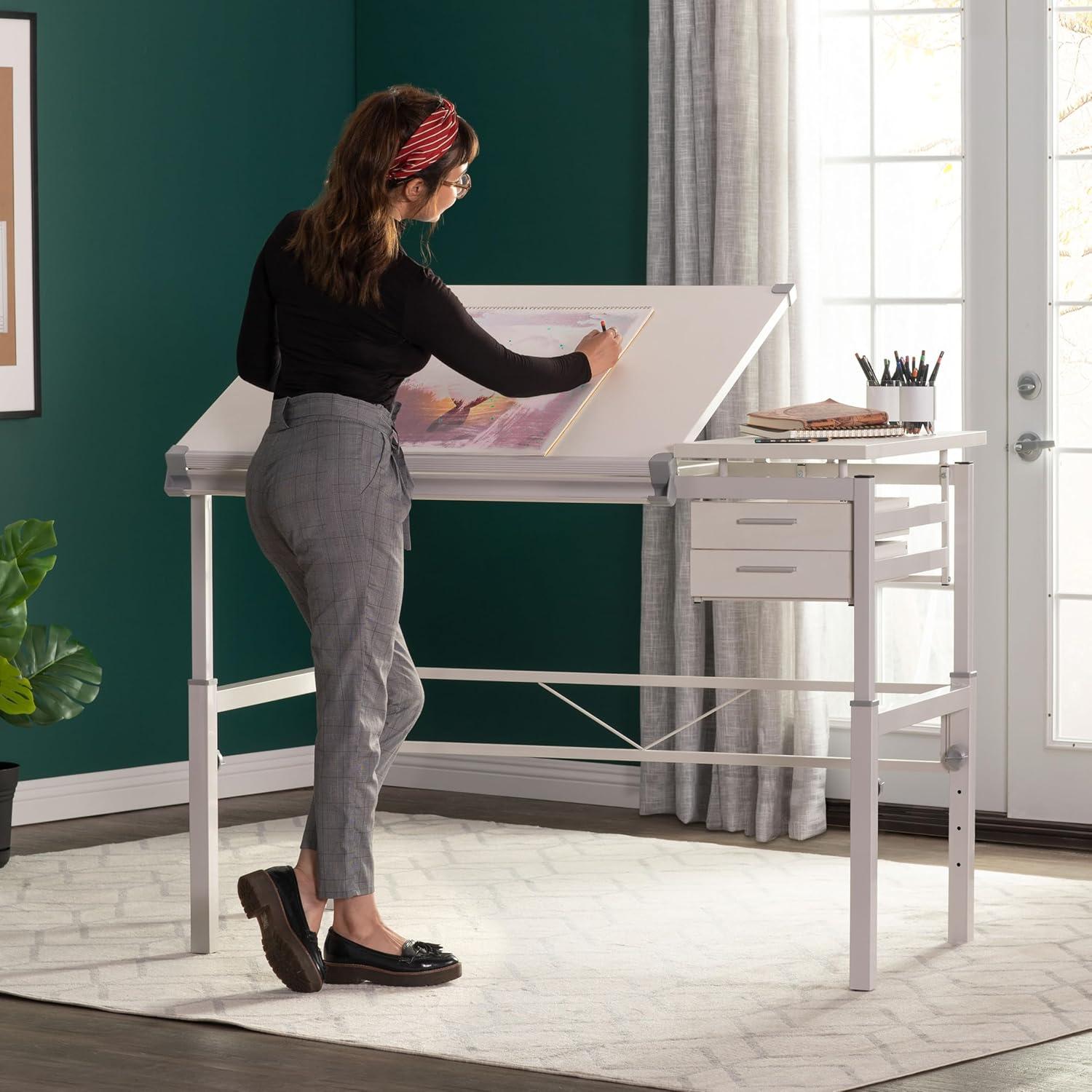 Inbox Zero Cowie Height Adjustable Drafting Table