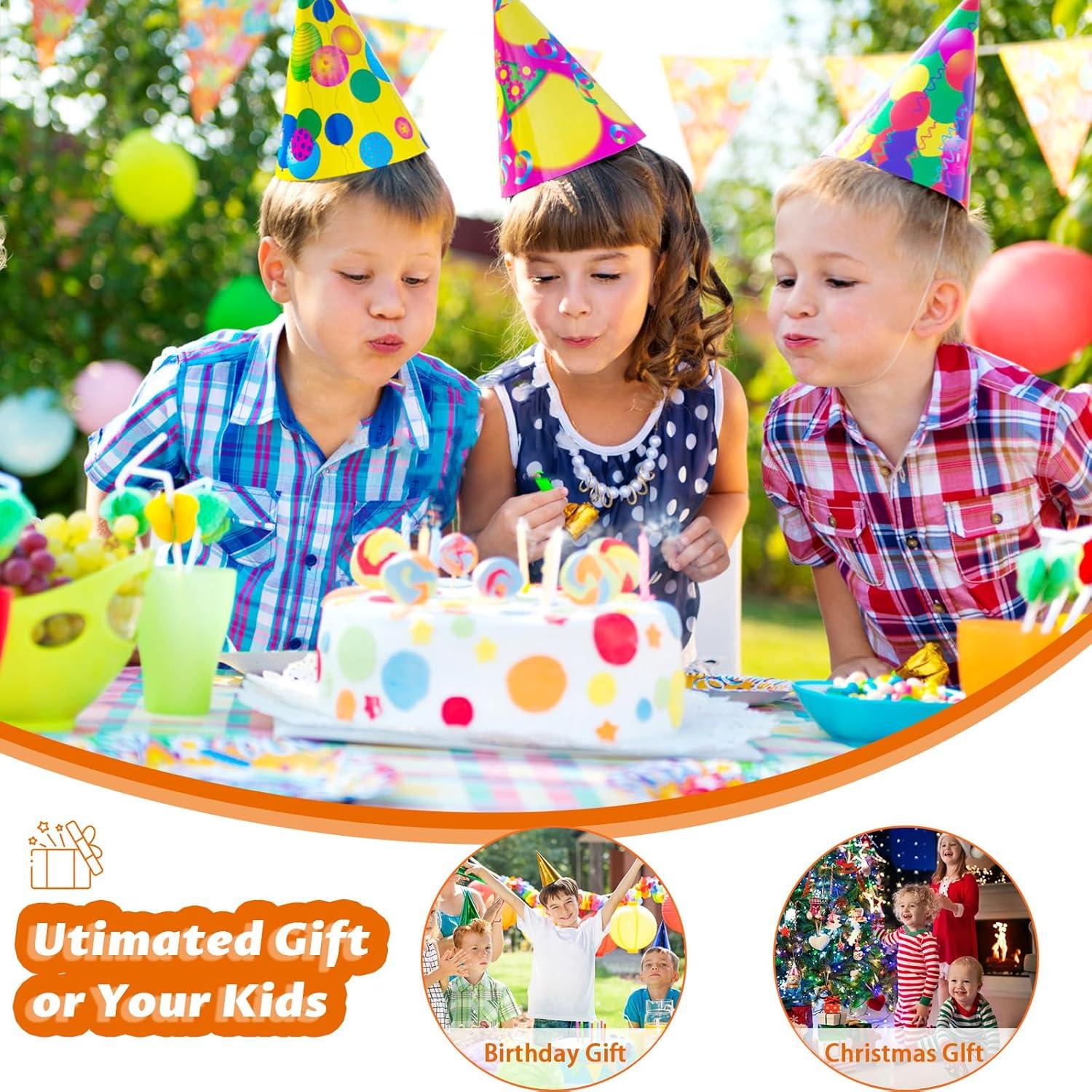 Telyswee Ride on Car for Kids with Parent Remote Control, 24V 4WD Battery Powered Electric Car, 2 Seater Ride On Truck, Kids Electric Vehicle, Suspension, LED Lights