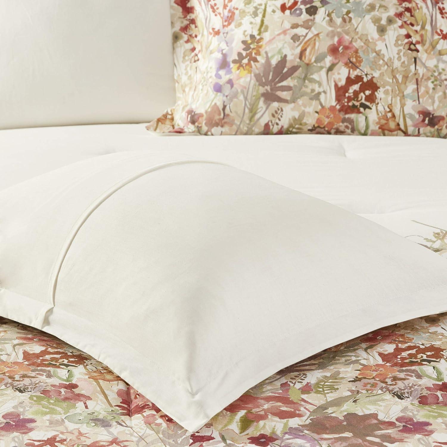 Mariana 7 Piece Cotton Watercolor Floral Comforter Set