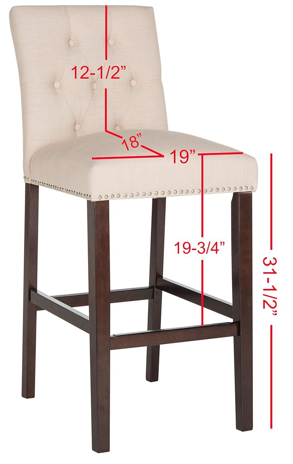 McLoud Upholstered Counter Stool with Solid Wood Frame