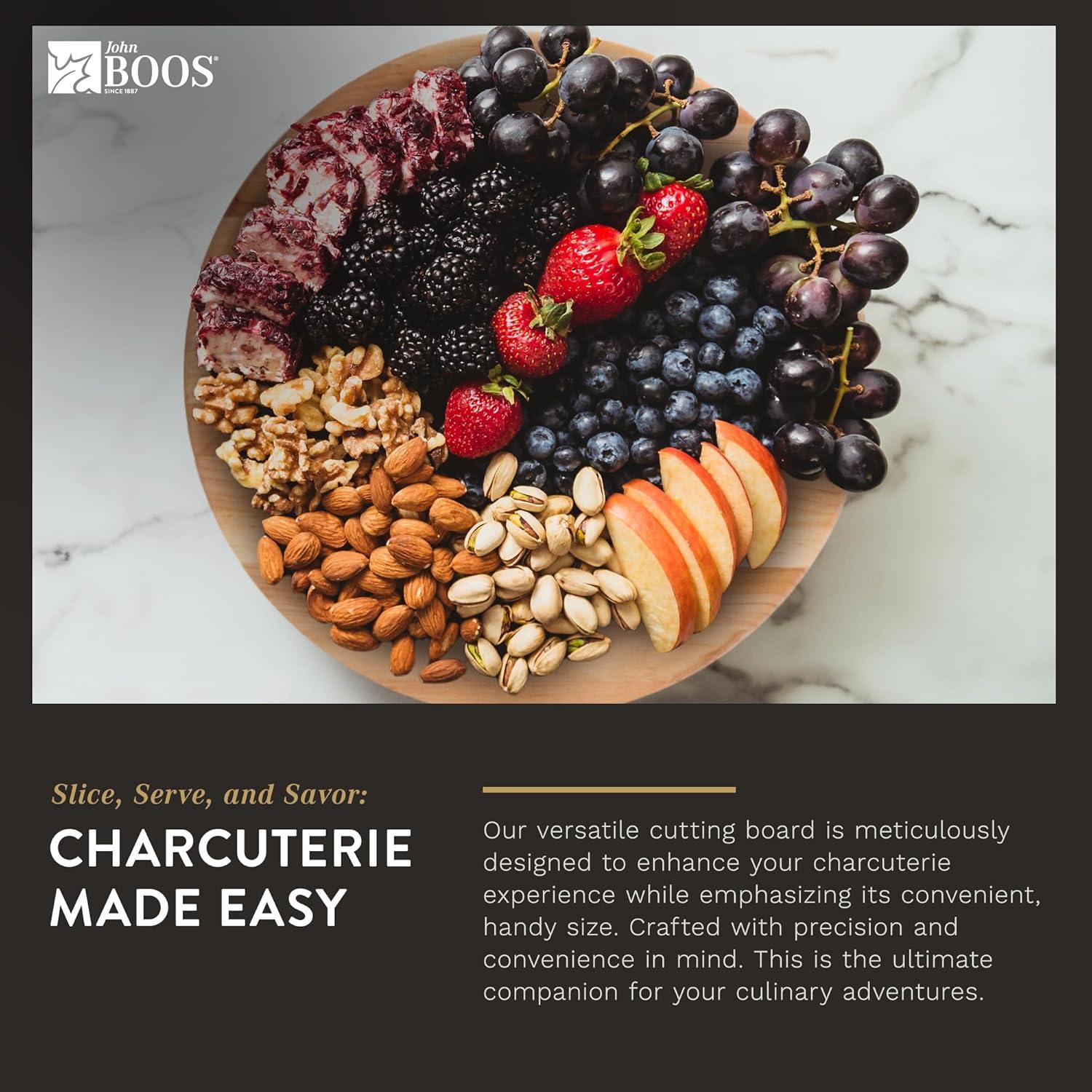 John Boos John Boos BoosBlock® 12" Round Maple Wood Cutting Board