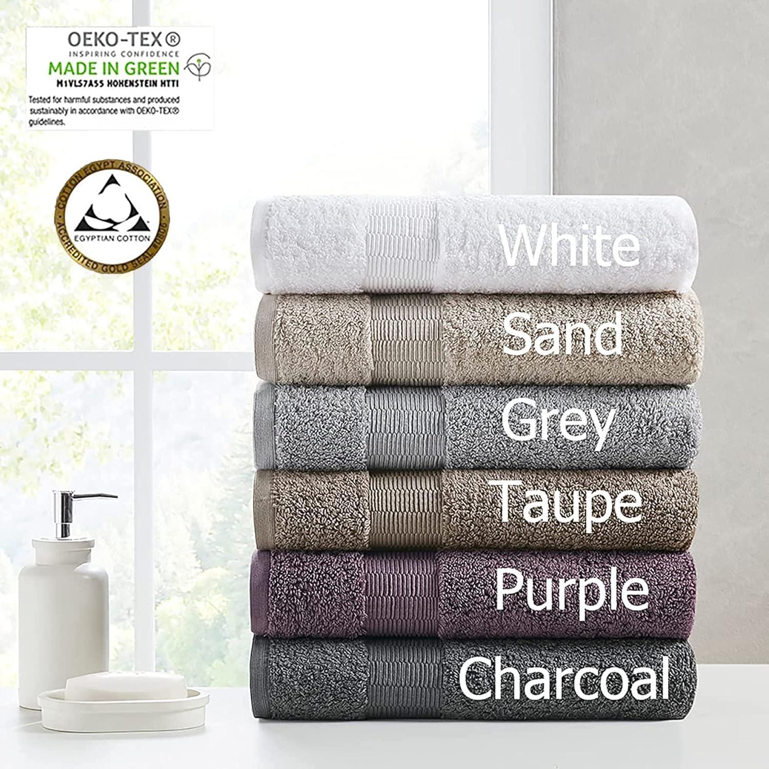 Luxurious 100% Egyptian Cotton 6-Piece Towel Set