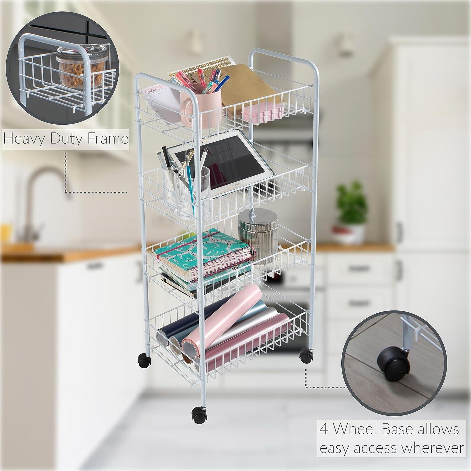 Simplify Gould 32.25'' H x 22'' W Utility Cart with Wheels