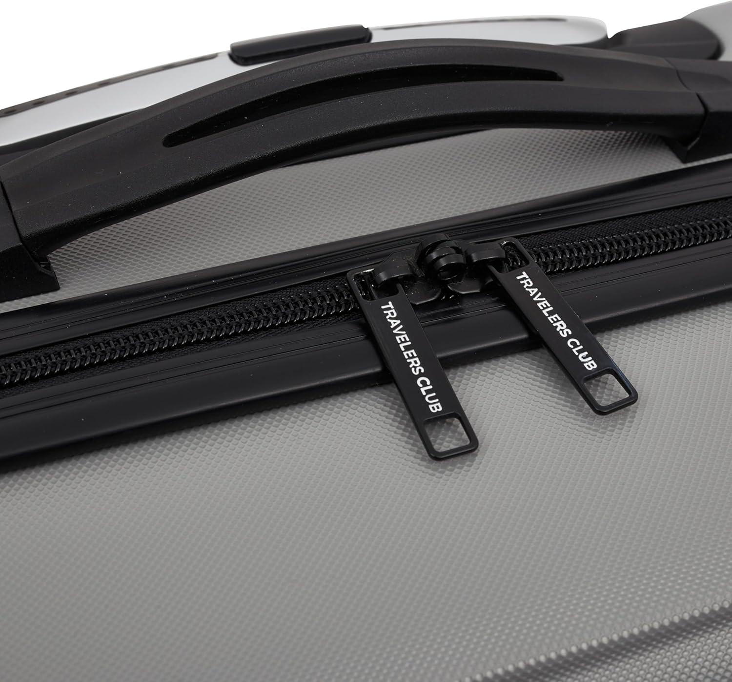 Travelers Club 20" Skyline Rolling Hard Case Carry-on Luggage - Gray