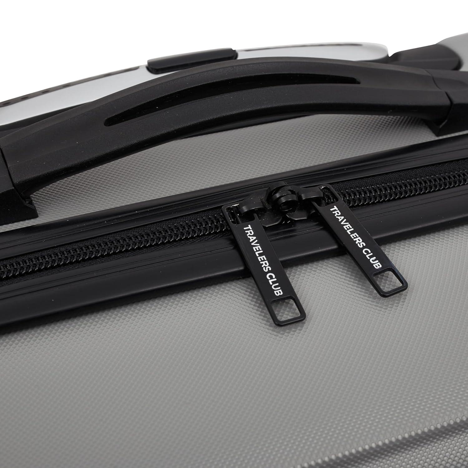 Travelers Club 20" Skyline Rolling Hard Case Carry-on Luggage - Gray