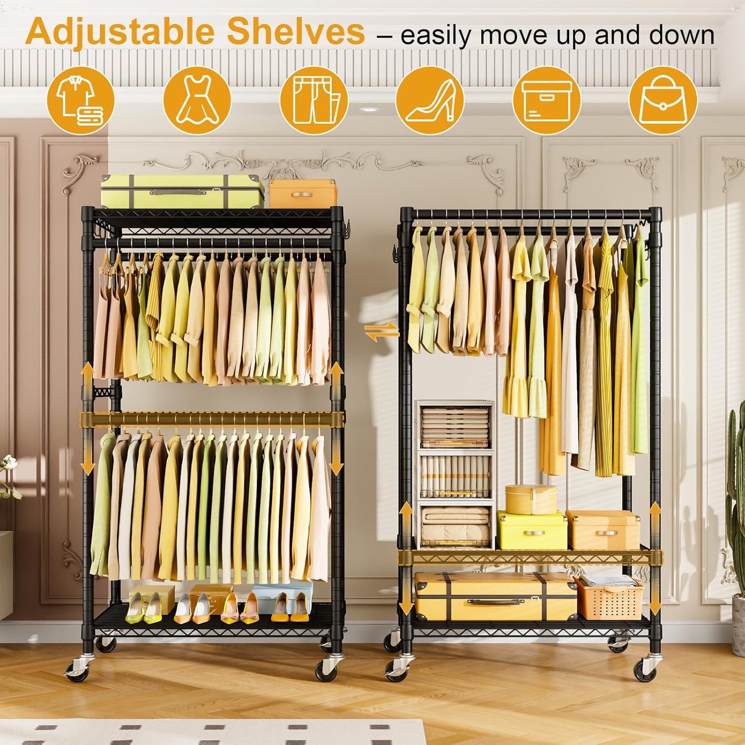 SOOTBA Rolling Clothes Hanger