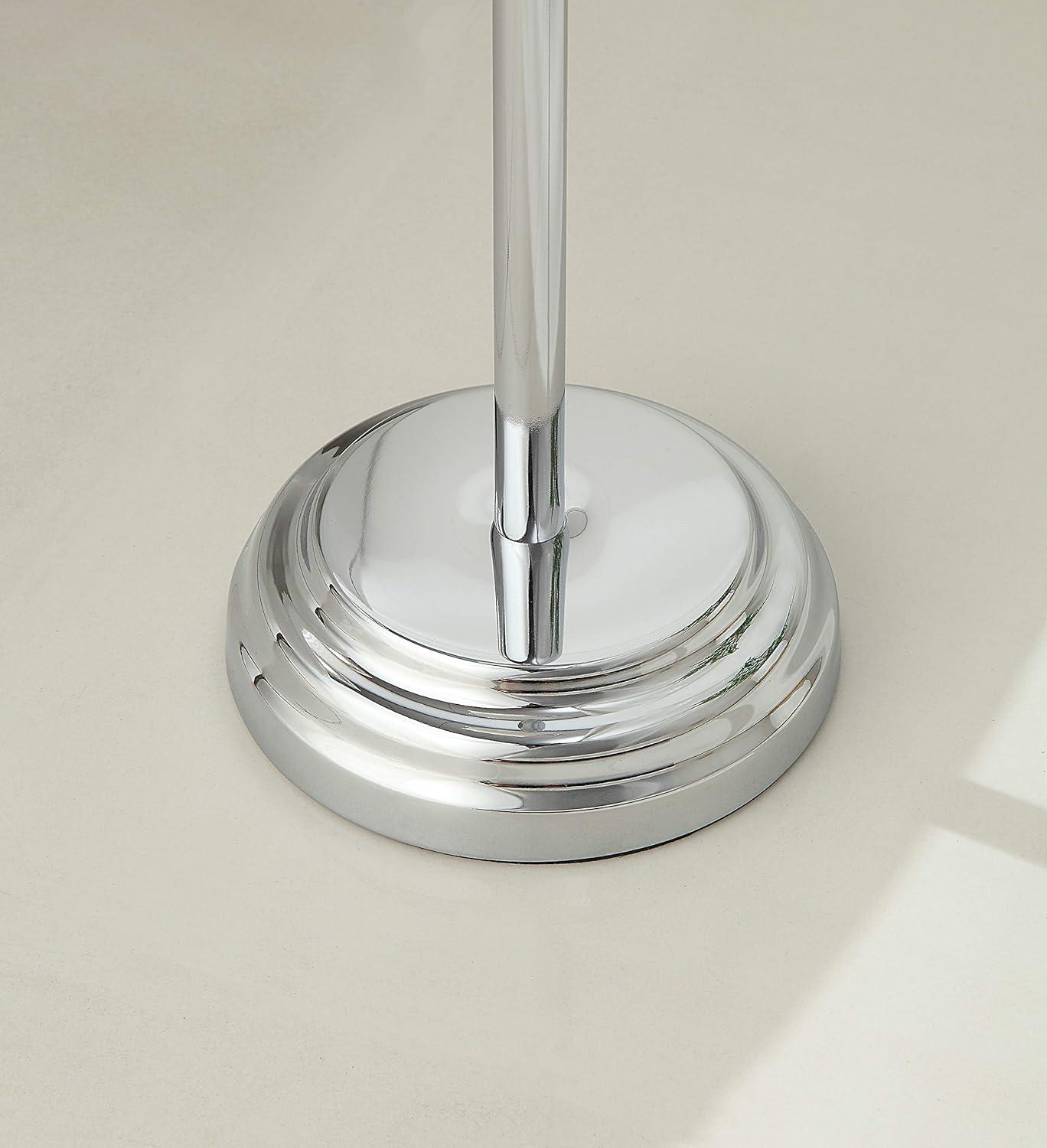 SunnyPoint Bathroom Free Standing Toilet Paper Roll Holder Stand WF-HLS-KD-02CH