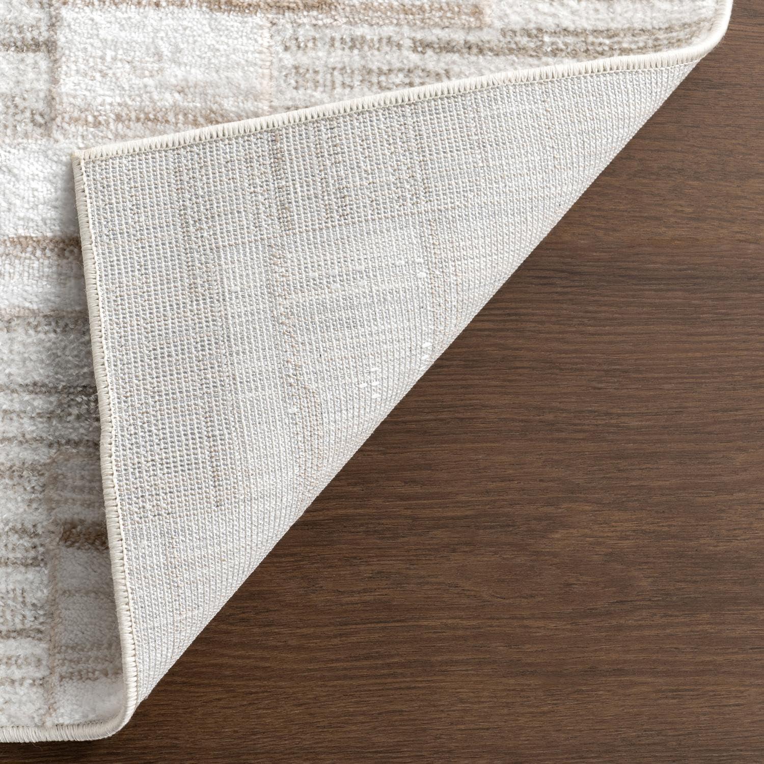 Nuloom Cailin Modern Geometric Machine Washable Indoor Area Rug, 3' x 5', Beige