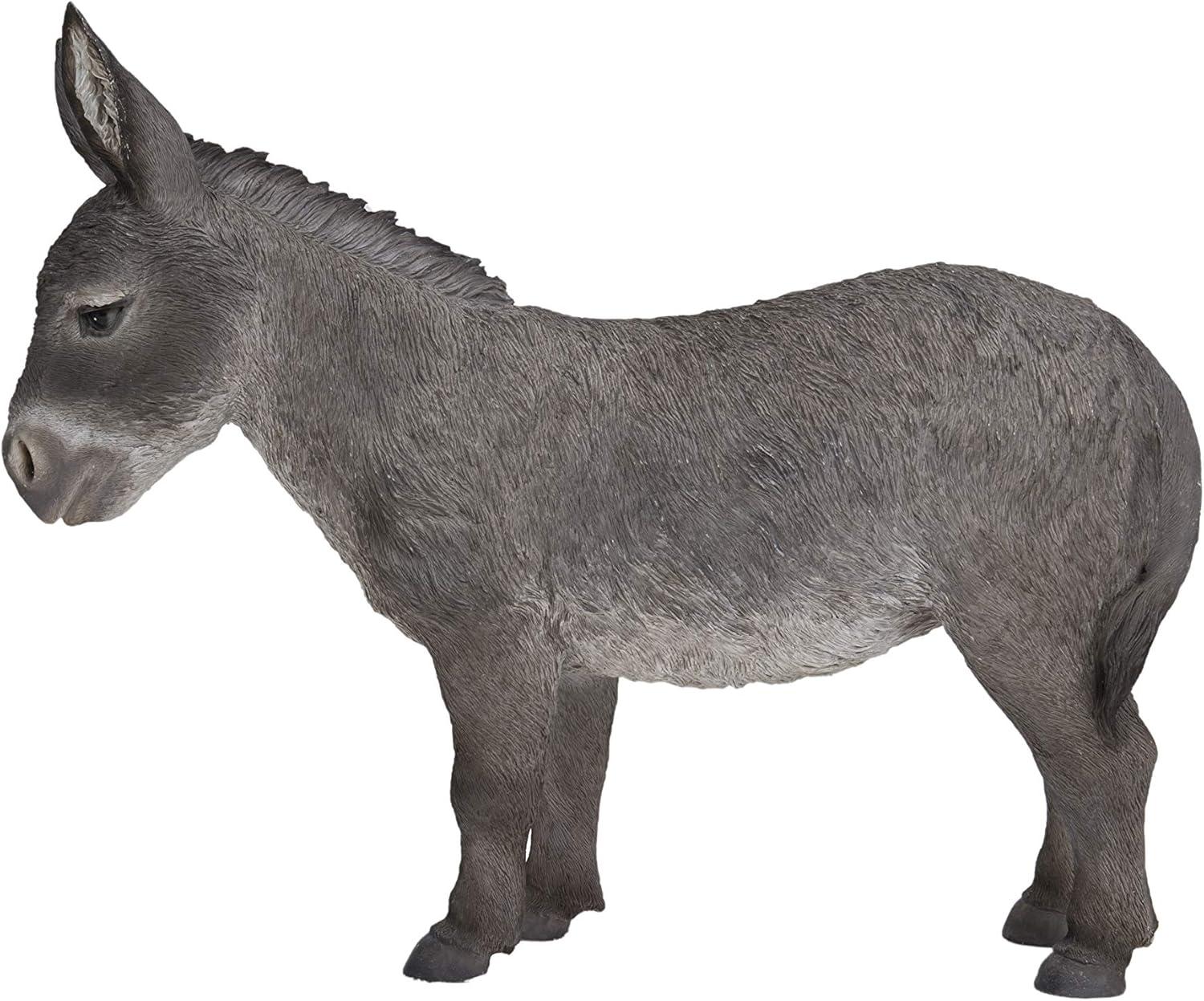 Hi-Line Gifts 18.5" Standing Donkey Outdoor Garden Statue