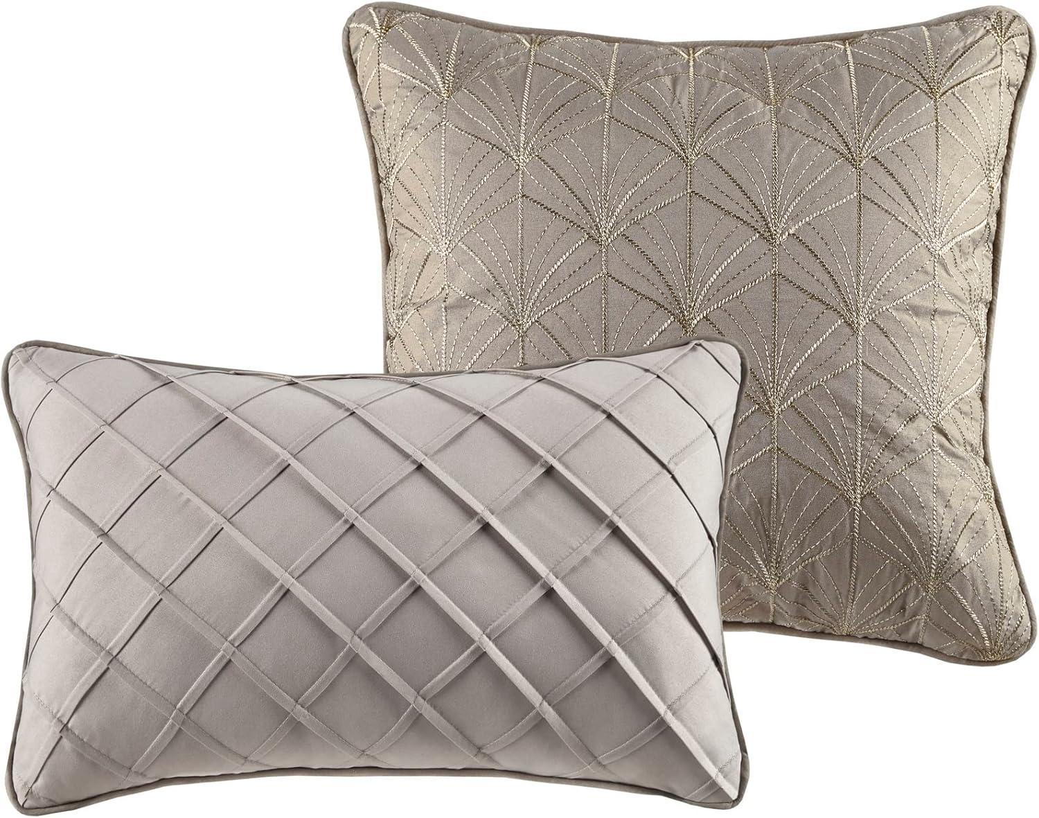 Madison Park Emilia 12 Piece Jacquard Comforter Set with Bed Sheets