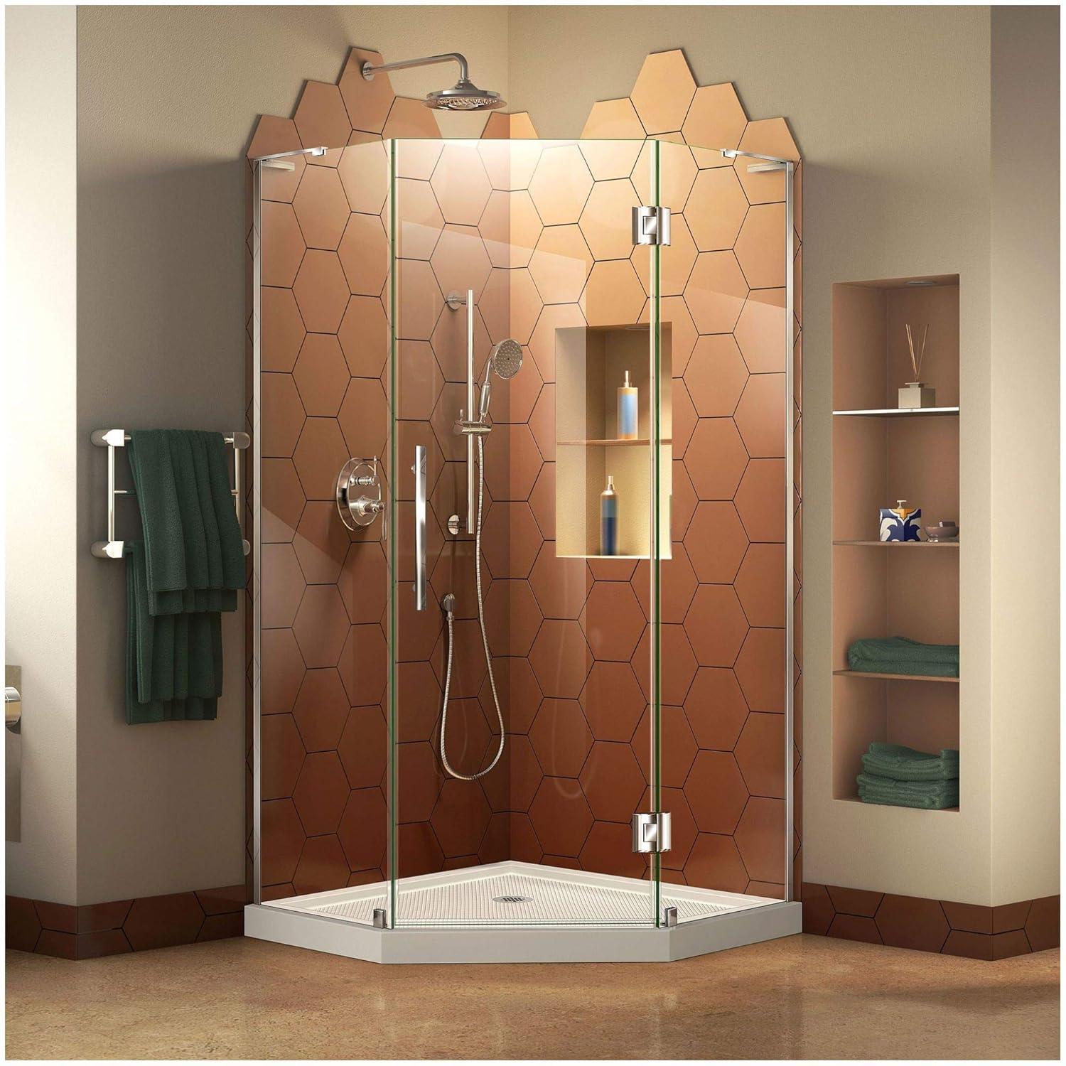 DreamLine Prism Plus 42" x 74.75" Rectangle Hinged Shower Enclosure with Base Included