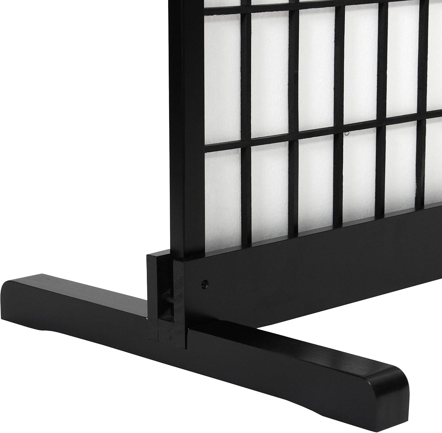 Room Divider Stand Black 3 Panel