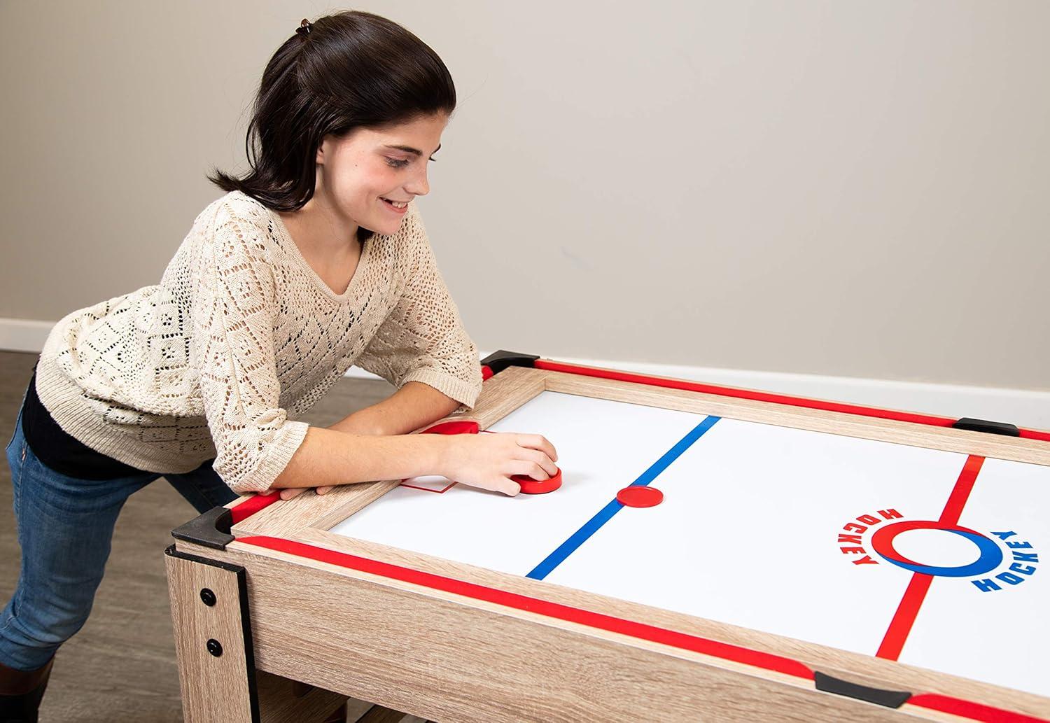 Hathaway Games Madison Multi Game Table with Foosball, Glide Hockey, Table Tennis, Billiards, Shuffleboard and Bowling