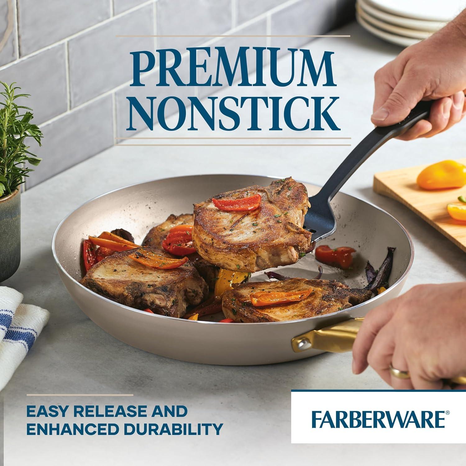 Farberware Radiant Nonstick Frying Pan / Skillet, Champagne