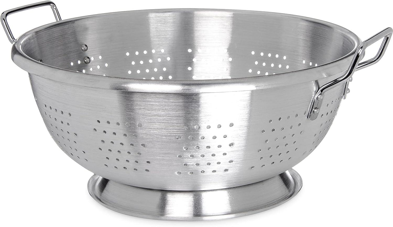 Carlisle 60280 Standard Weight 16 Qt. Aluminum Colander