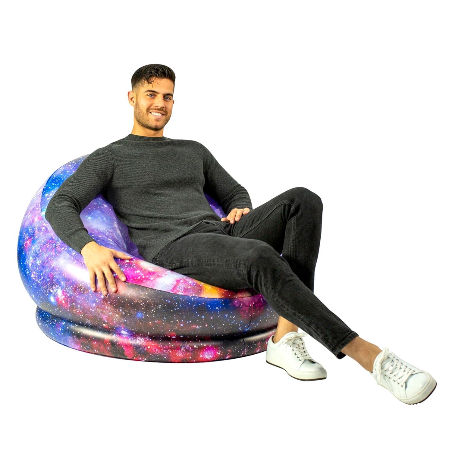 Air Candy Illuminated LED Inflatable Chairs (Galaxy LED Illuminated Gaming Chair)