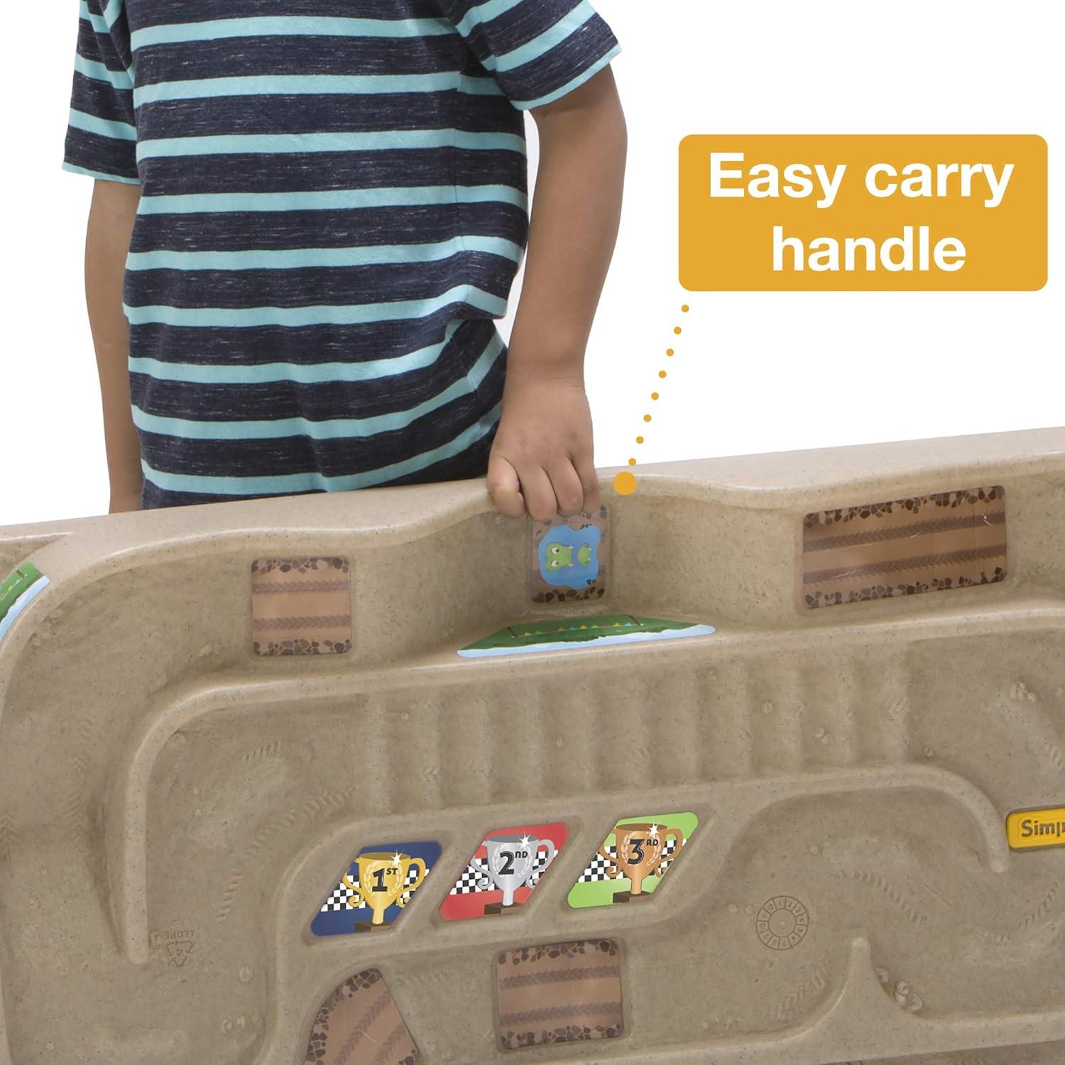 Simplay3 Carry and Go Track Table for Play Cars, Trucks, and Trains