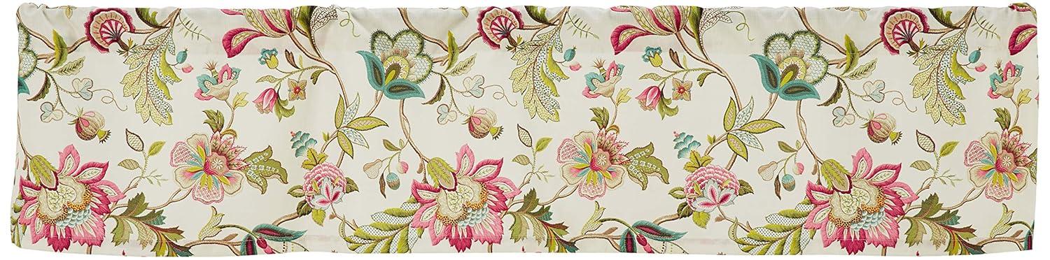 Ellis Curtain Brissac Tailored Valance, 70 x 15, Red