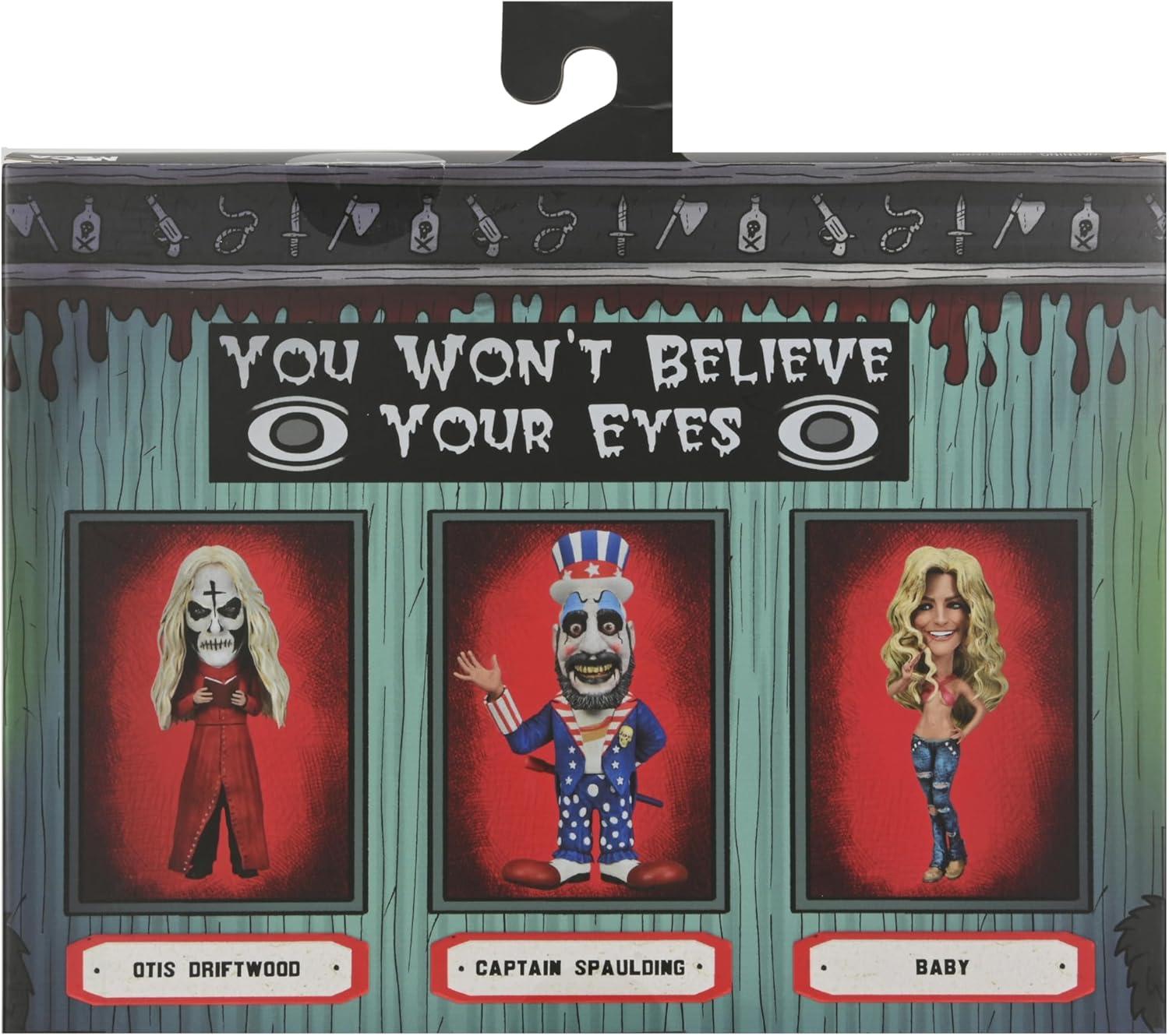 NECA House of 1000 Corpses Stylized Figure Little Big Head Action Figure Set - 3pk