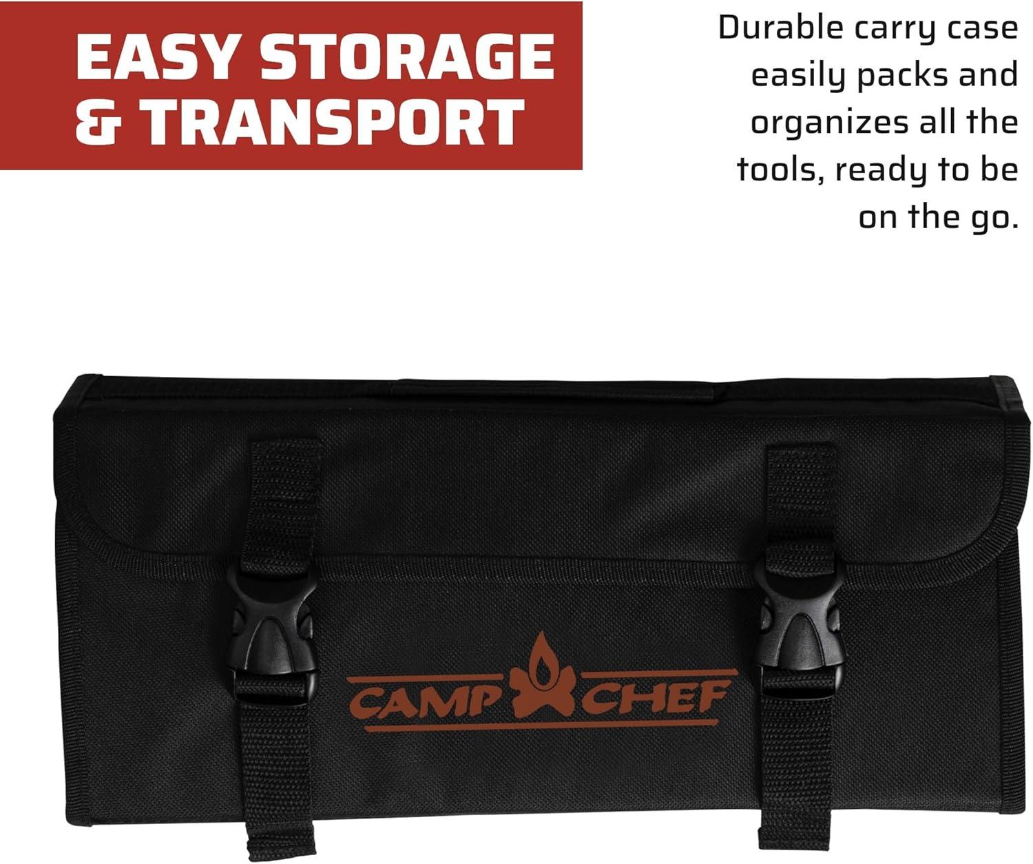 Camp Chef 5 Piece All Purpose Chef Set - KSET5, Stainless Steel Camping Mess Kit