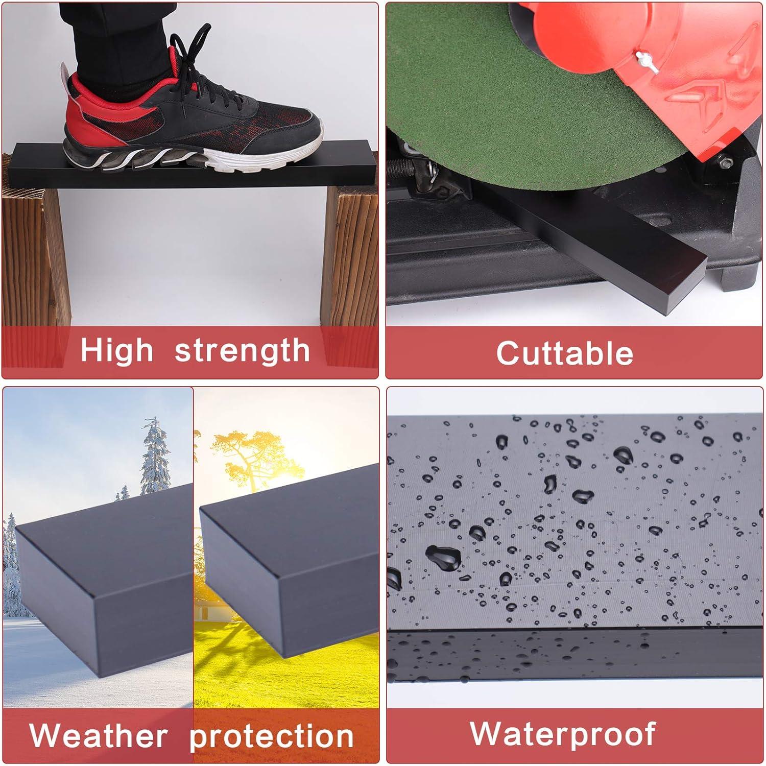 Muzata HT10 HL10 HT14 Flat Handrail Accessories - 2pack Corner Connector High Strength POM Handrail Fitting, HA02 BNP