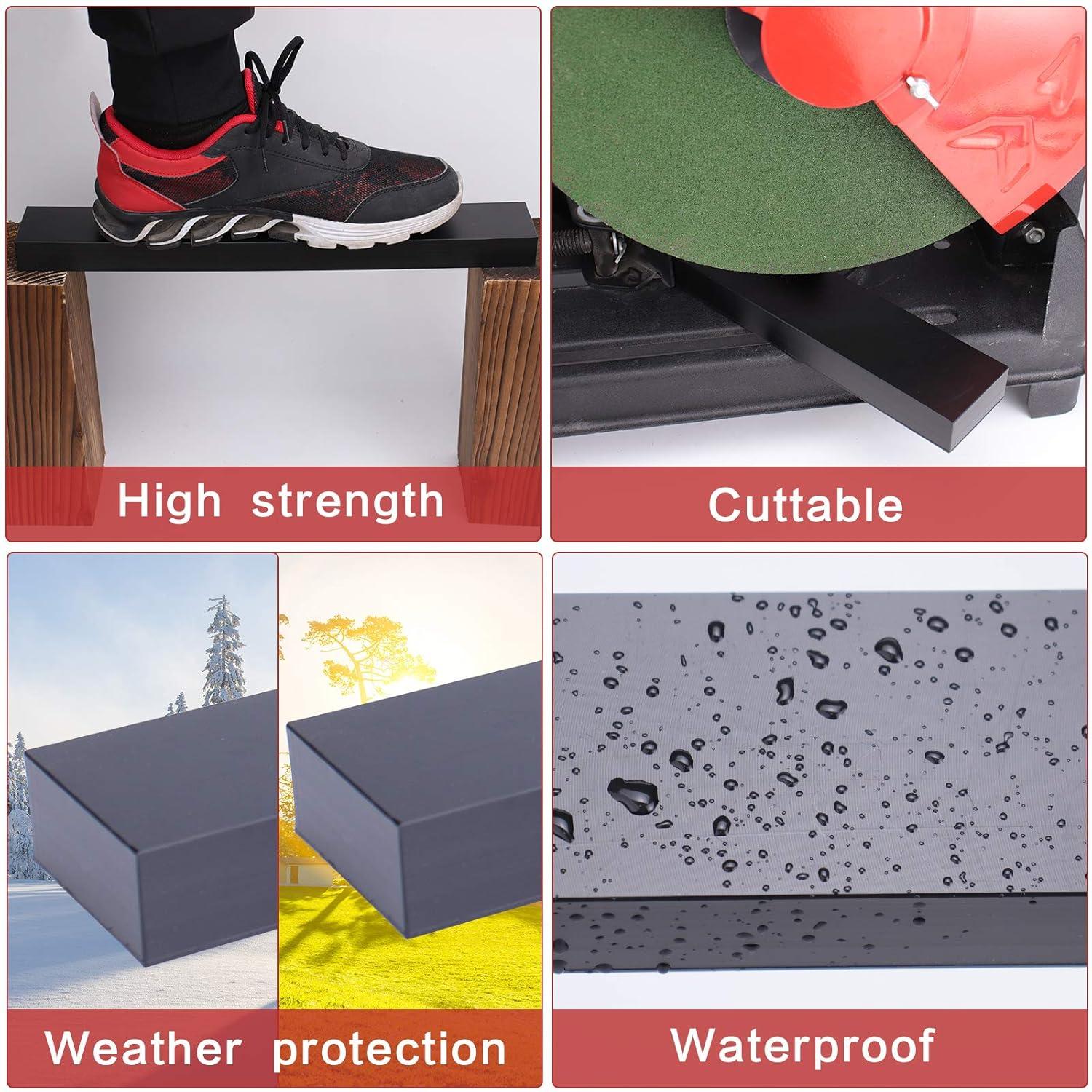 Muzata HT10 HL10 HT14 Flat Handrail Accessories - 2pack Corner Connector High Strength POM Handrail Fitting, HA02 BNP