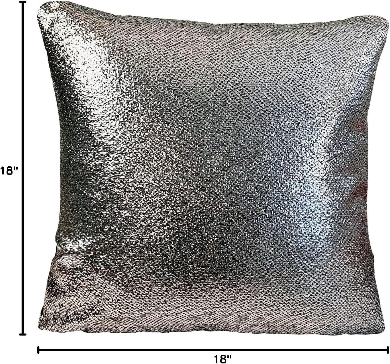 Violet Linen Reversible Throw Pillow