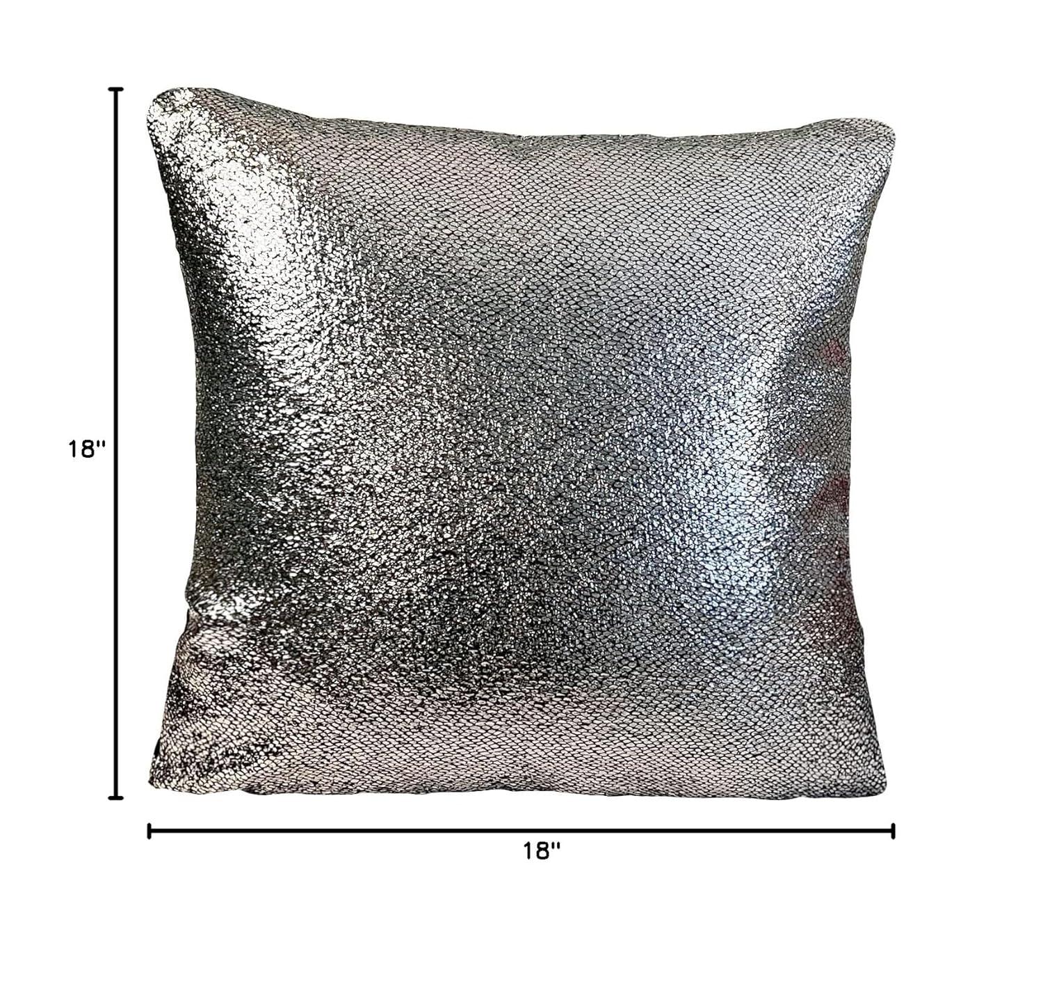 Violet Linen Reversible Throw Pillow