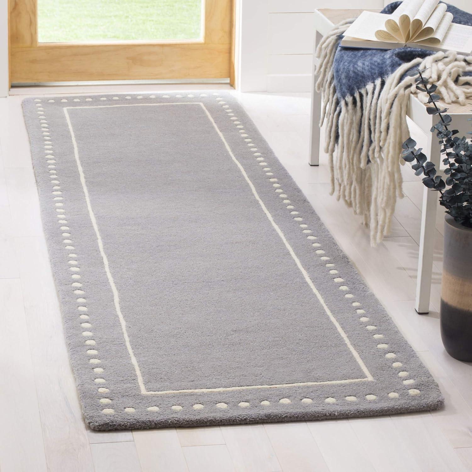 Ivory Elegance 2'3" x 7' Hand-Tufted Wool Runner Rug