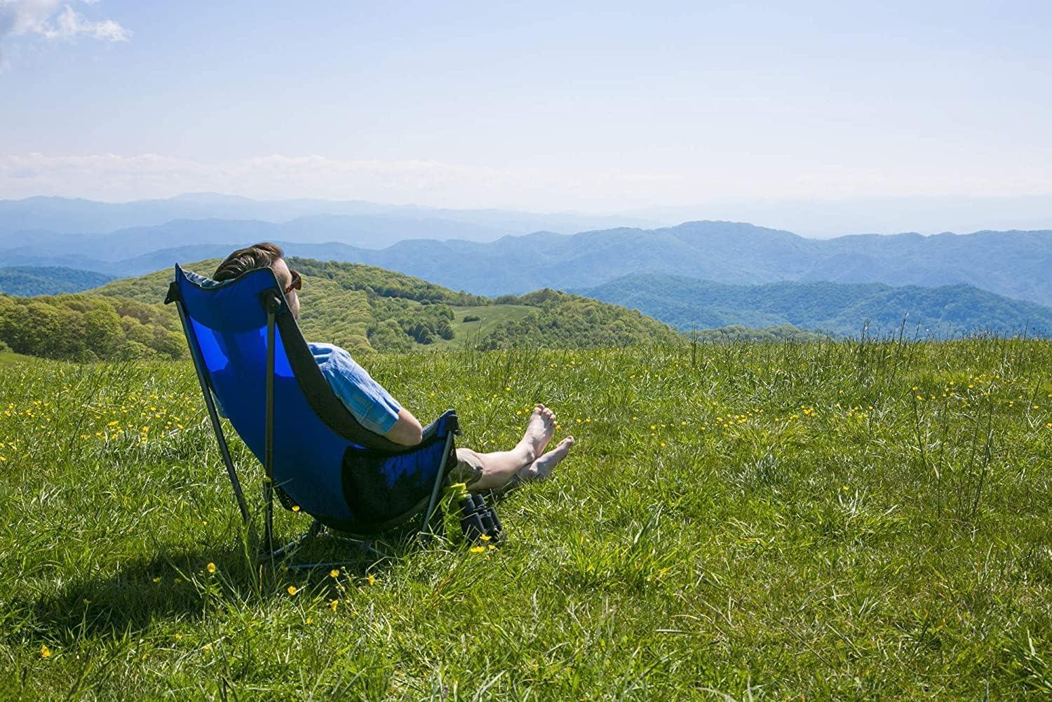 Eno Lounger DL Chair, Navy/Seafoam