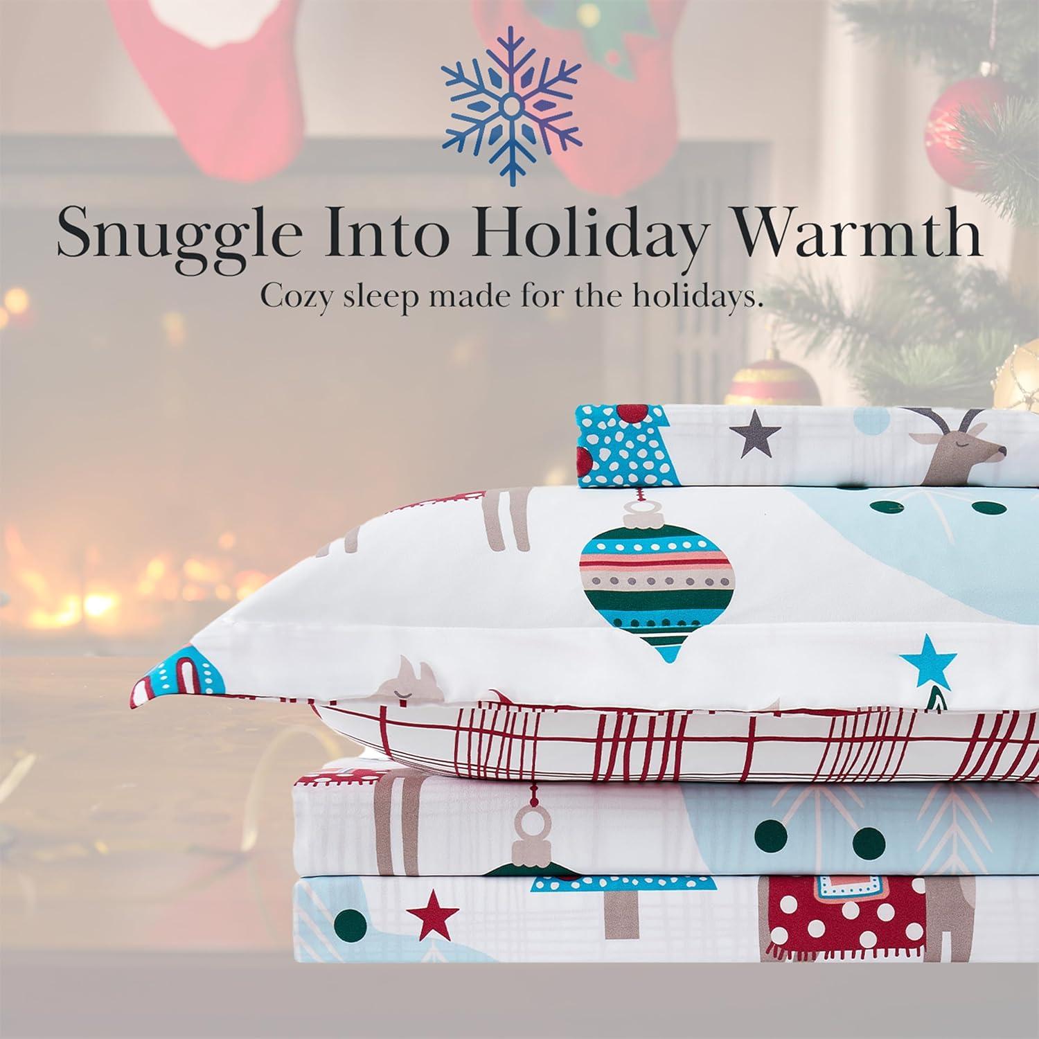 Winter Wonderland King/California King Reversible Christmas Duvet Cover Set