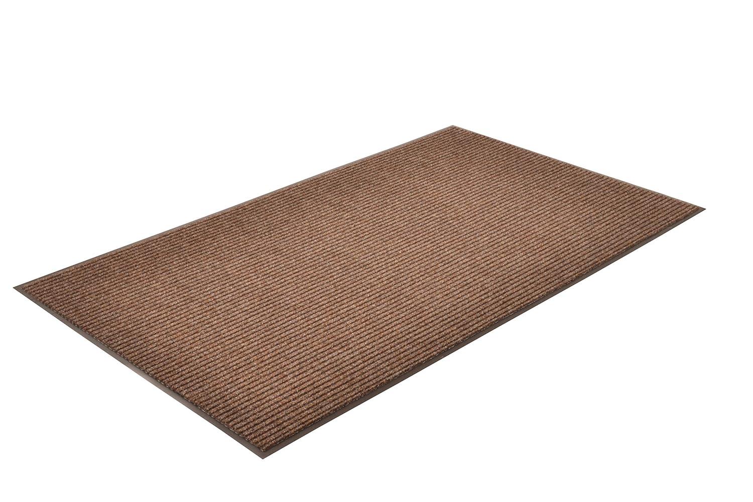 notrax 109 brush step entrance mat, for home or office, 3' x 4' brown